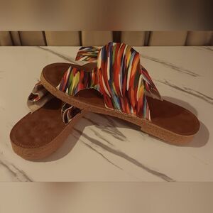 Colorful Striped Women's Sandals